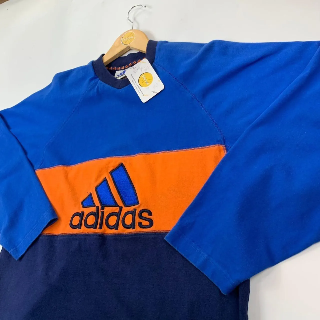 Vintage Adidas Embroidered Centre Logo Crewneck