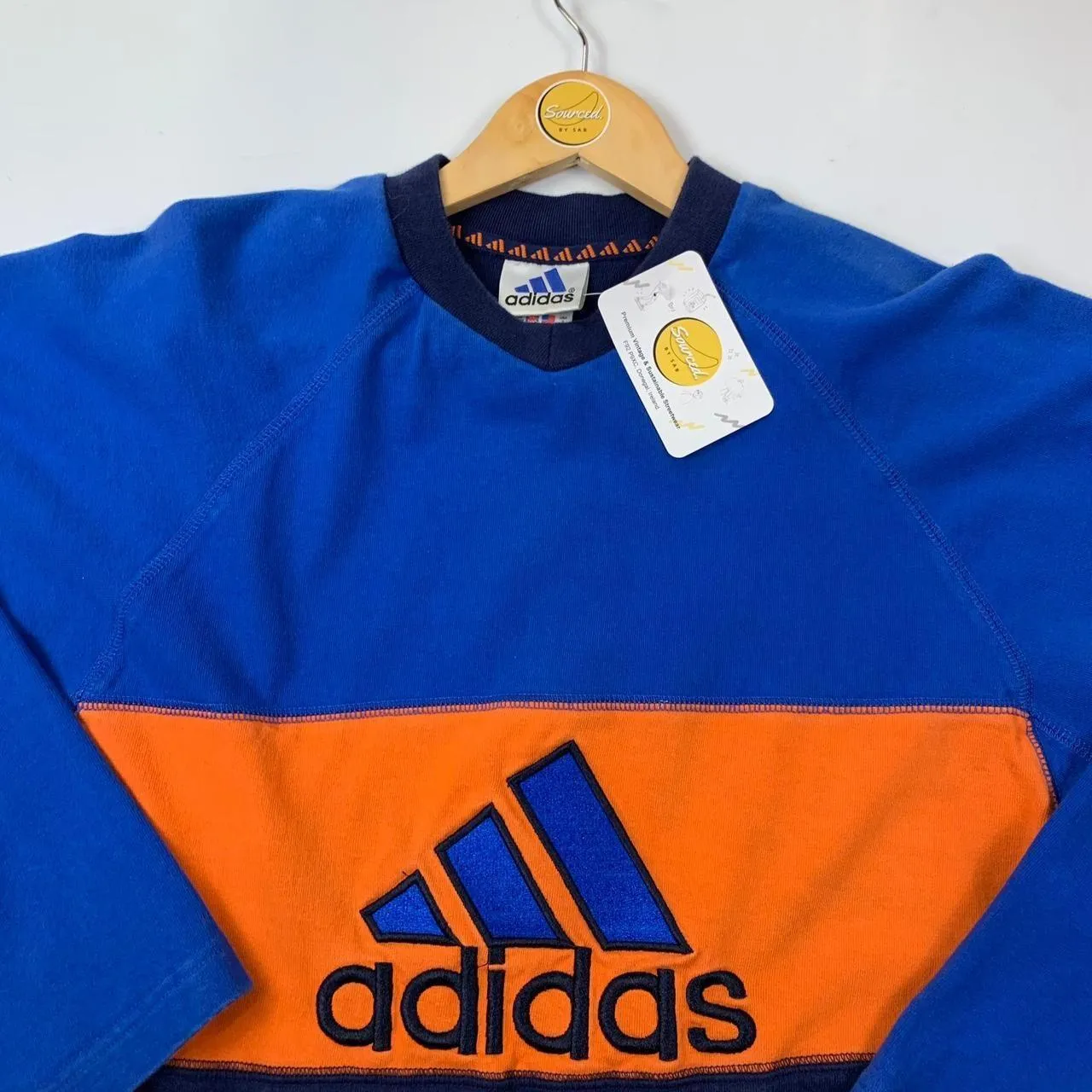 Vintage Adidas Embroidered Centre Logo Crewneck