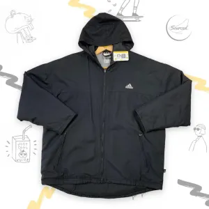 Vintage Adidas Embroidered Jacket W/ Logo On Back (M)