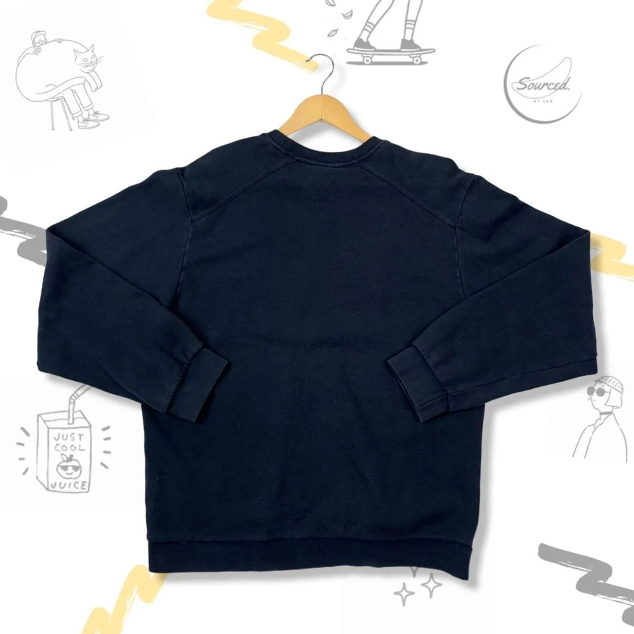 Vintage Adidas Embroidered Small Centre Logo Crewneck  (L)