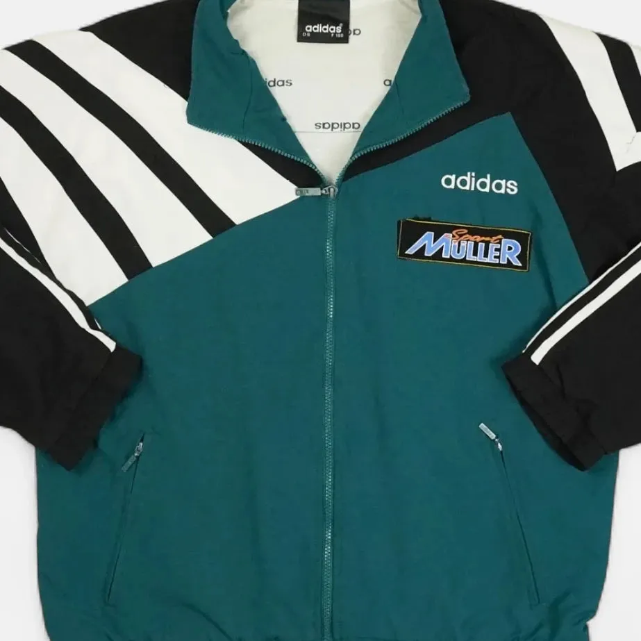 Vintage Adidas Green Trackjacket (L)
