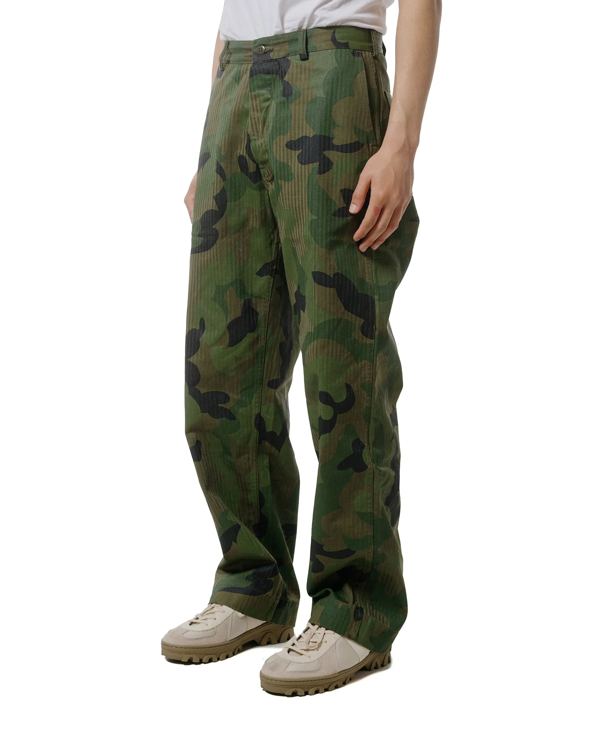 Warehouse Lot. 1236 USMC HBT P53 Utility Pants First-Time Camouflage