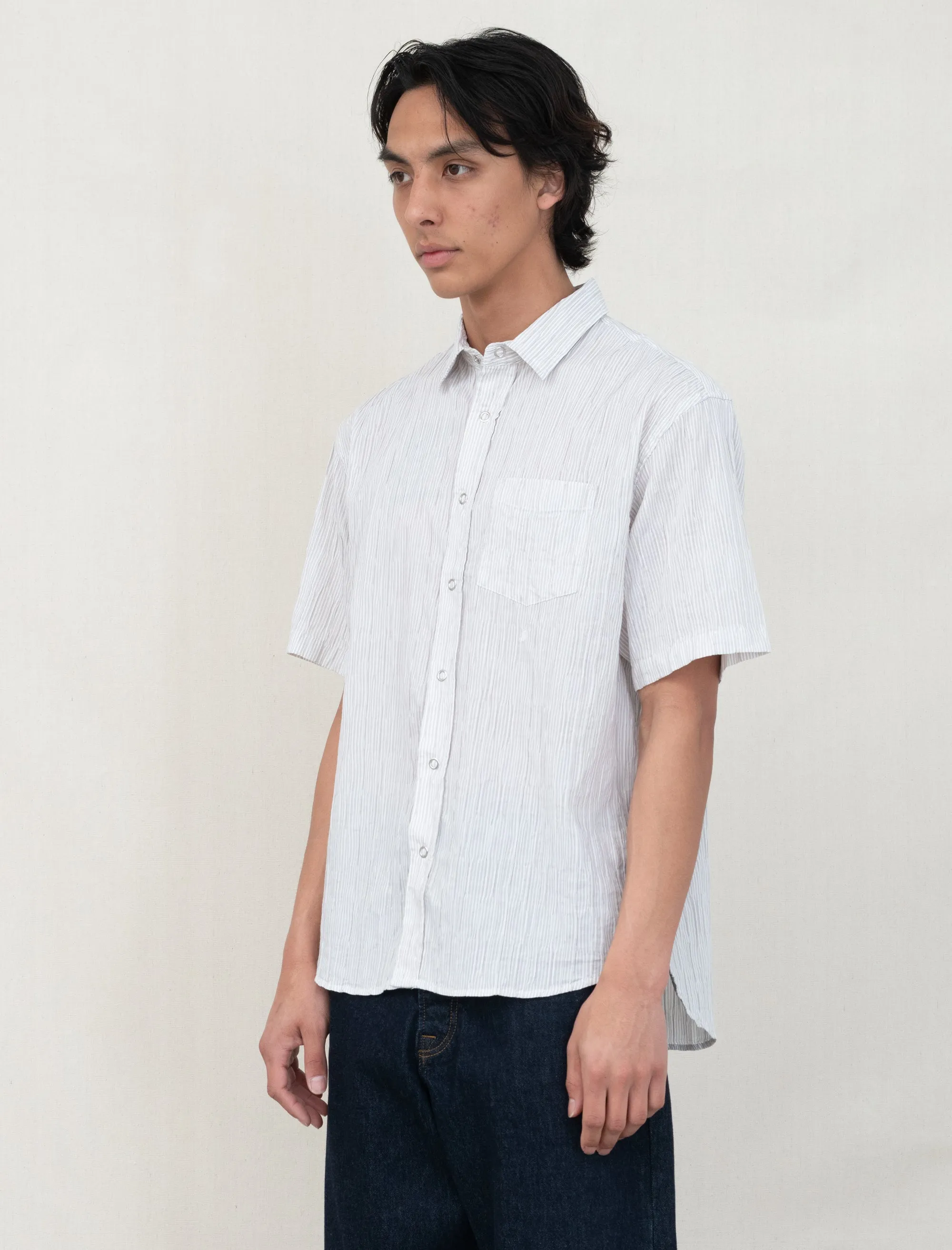 Wavy Striped Shirt (Natural)