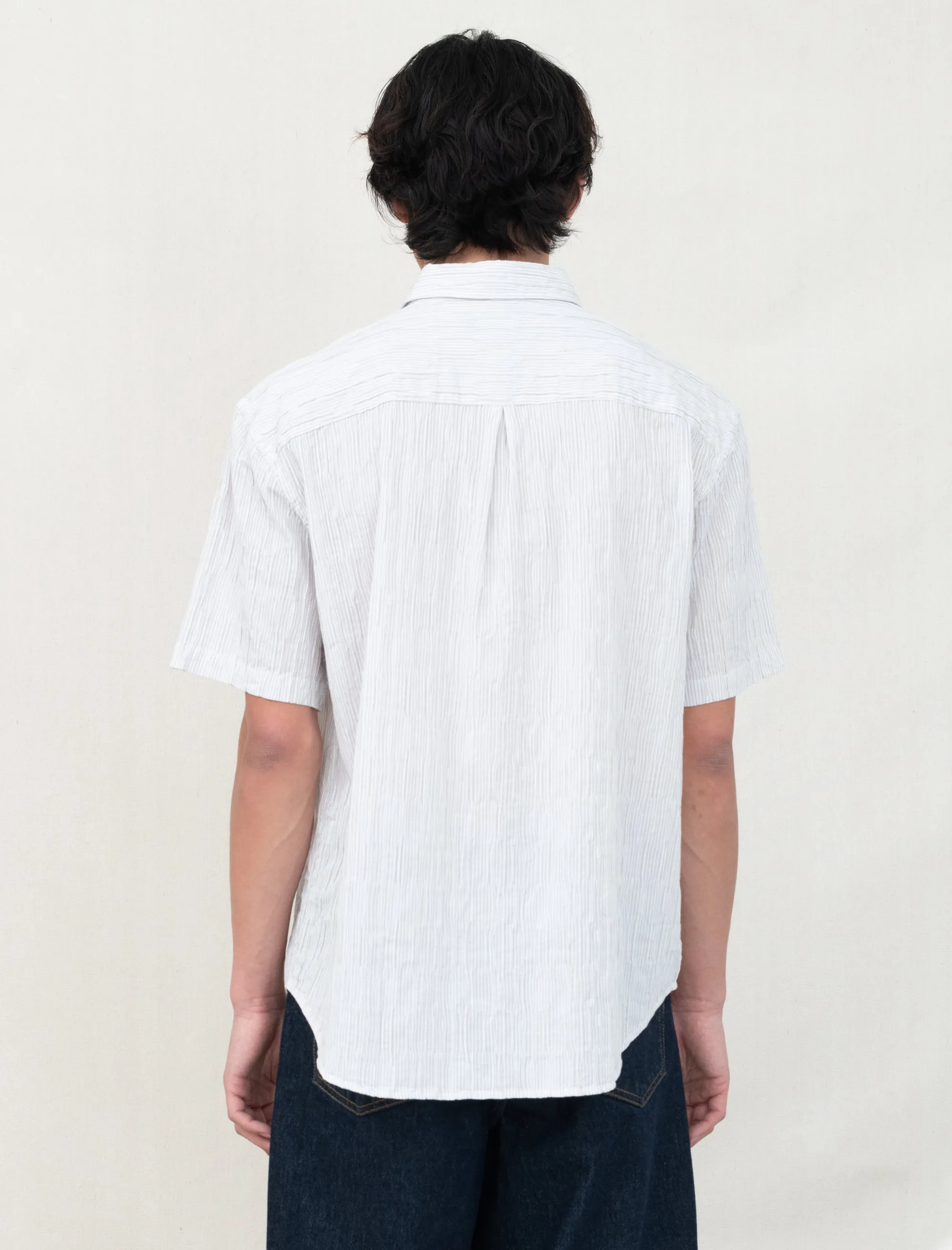 Wavy Striped Shirt (Natural)