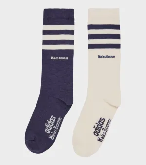 WB 3S Socks Navy/Cream White